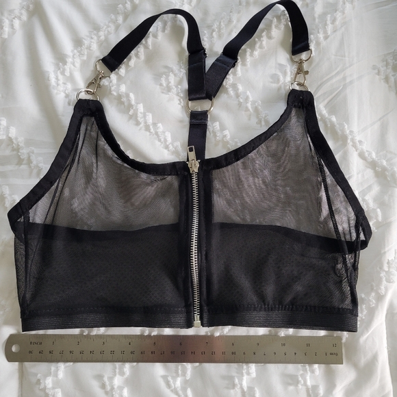 Melanoir mesh zipper top - Picture 1 of 3